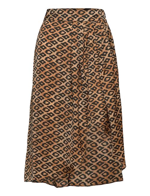 Scotch & Soda Printed Midi Recycled Polyester Wrap Skirt Patterned Scotch & Soda