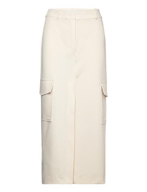 Mango Cargo Slit Skirt Cream Mango