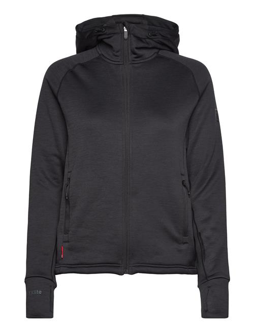 Tenson Txlite Midlayer Hoodie Zip Women Tenson *Betinget Tilbud Black