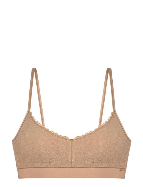 Lindex Bralette Bra 'Svea' in Beige